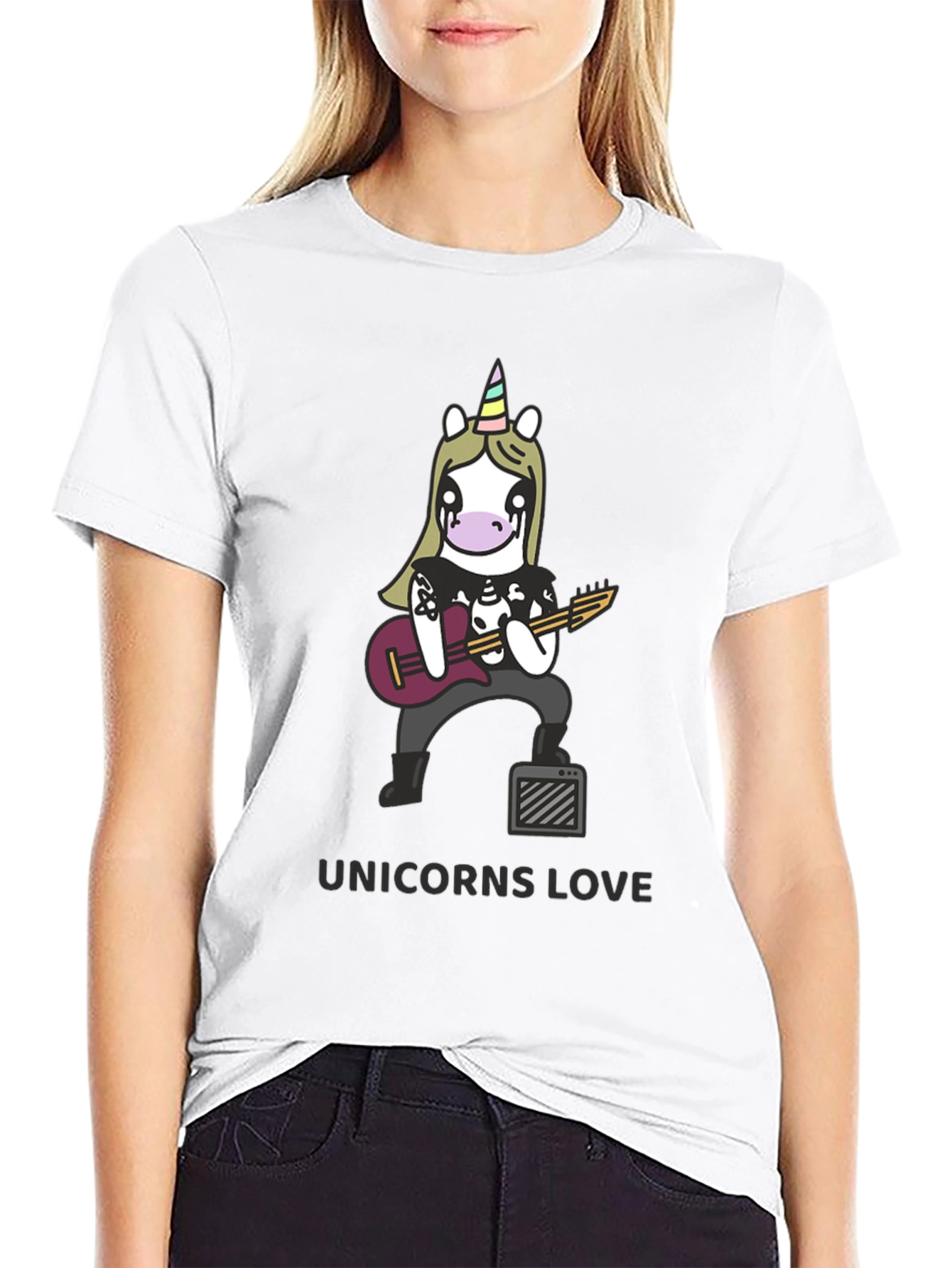 Unicorns Love Black T-Shirt
