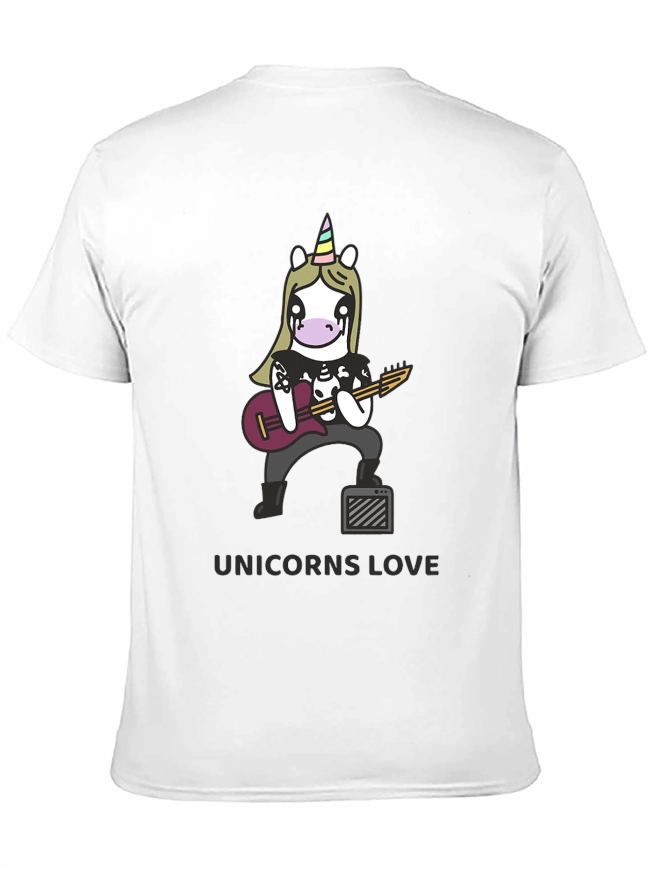 Unicorns Love Black T-Shirt