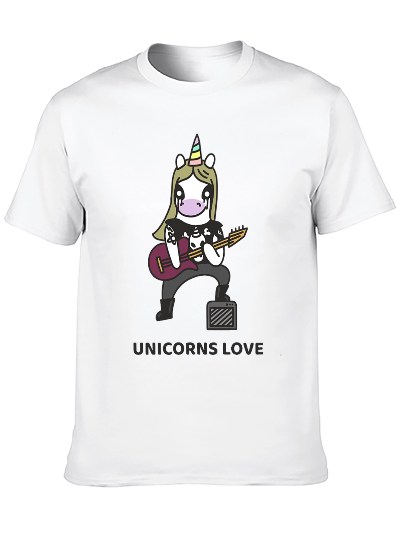 Unicorns Love Black T-Shirt