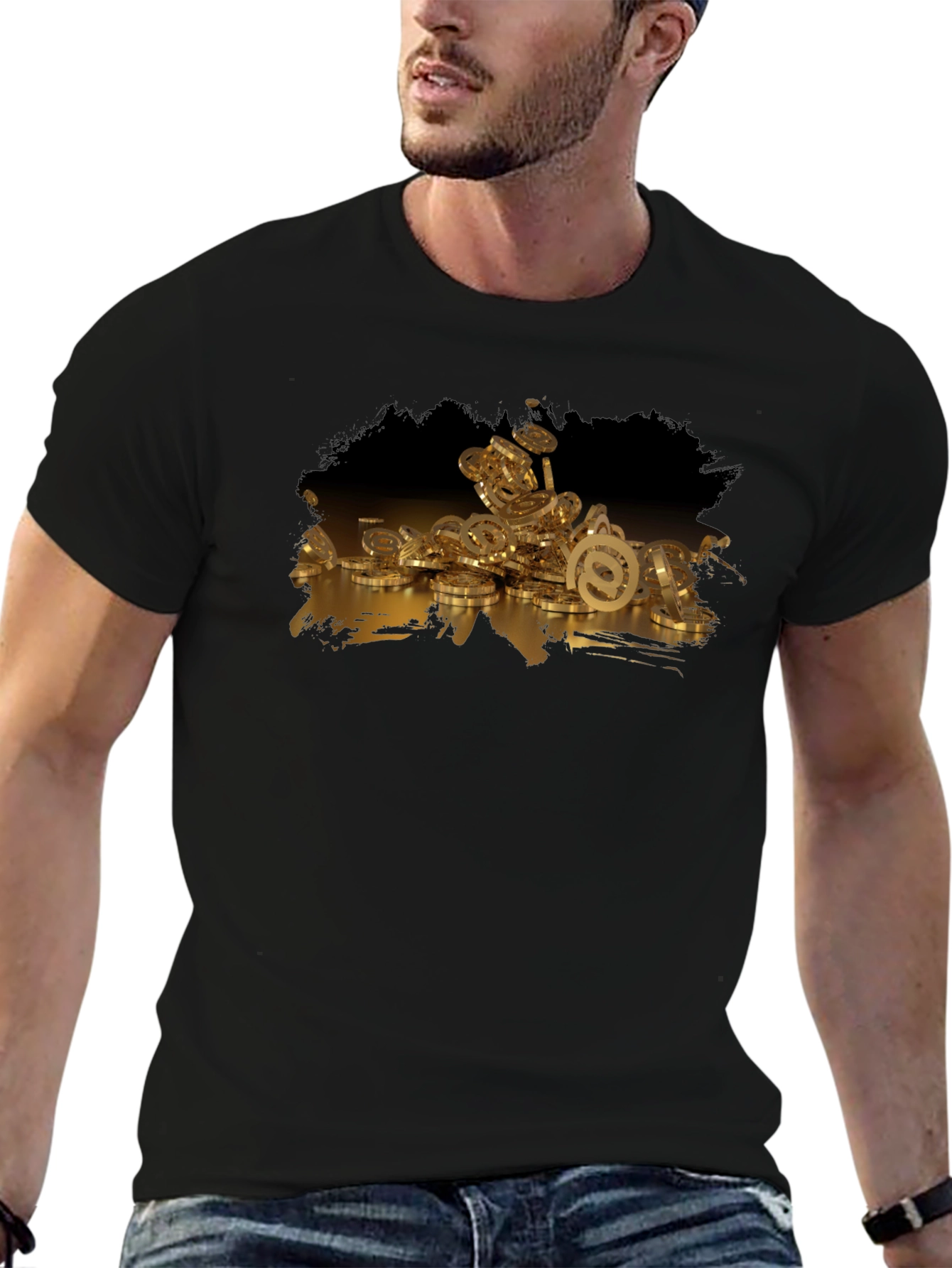 Email Coins Graphic T-Shirt