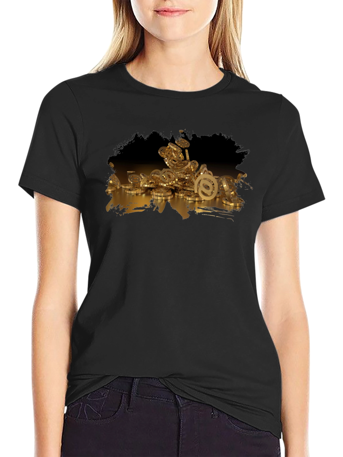 Email Coins Graphic T-Shirt