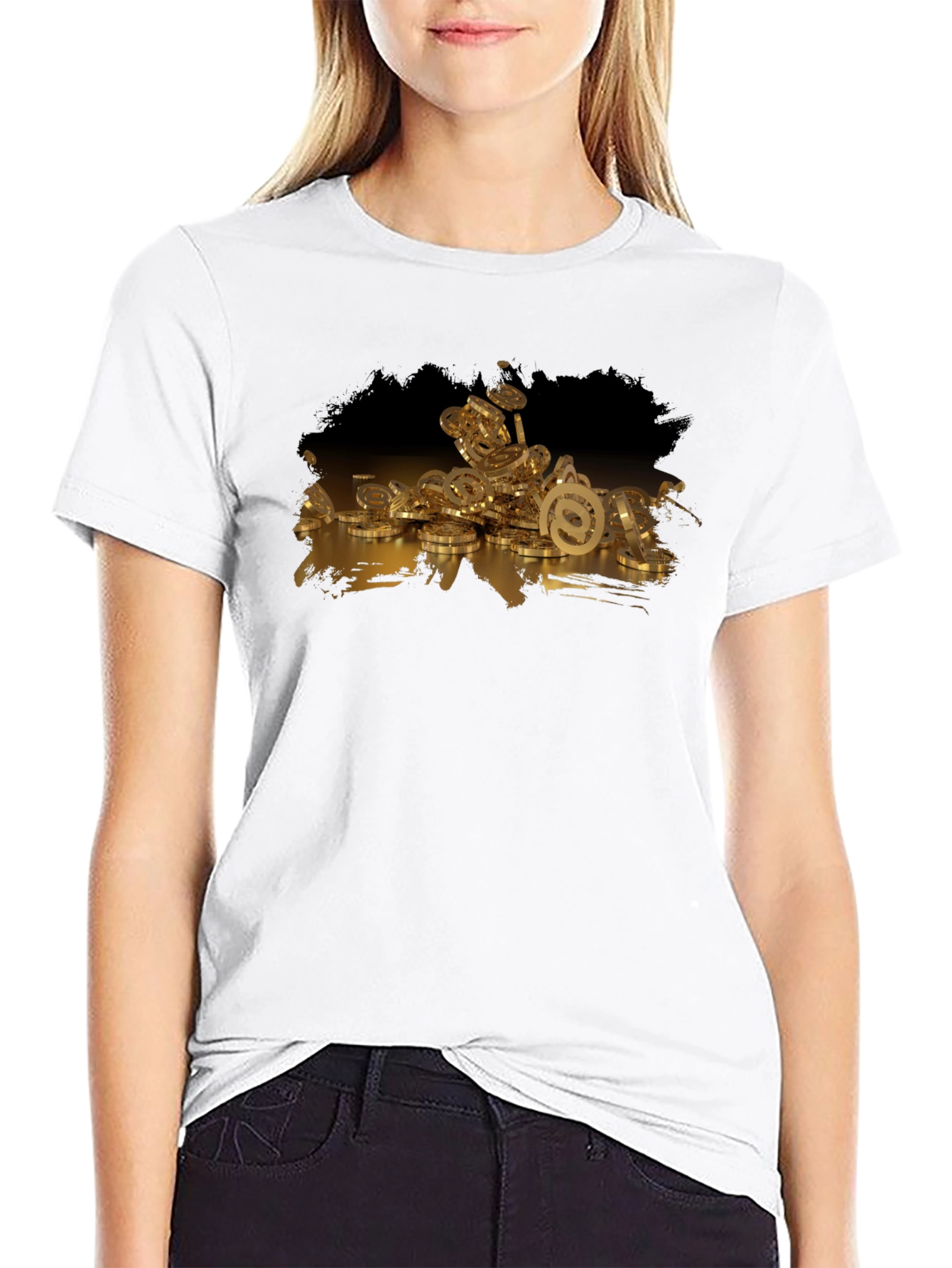 Email Coins Graphic T-Shirt