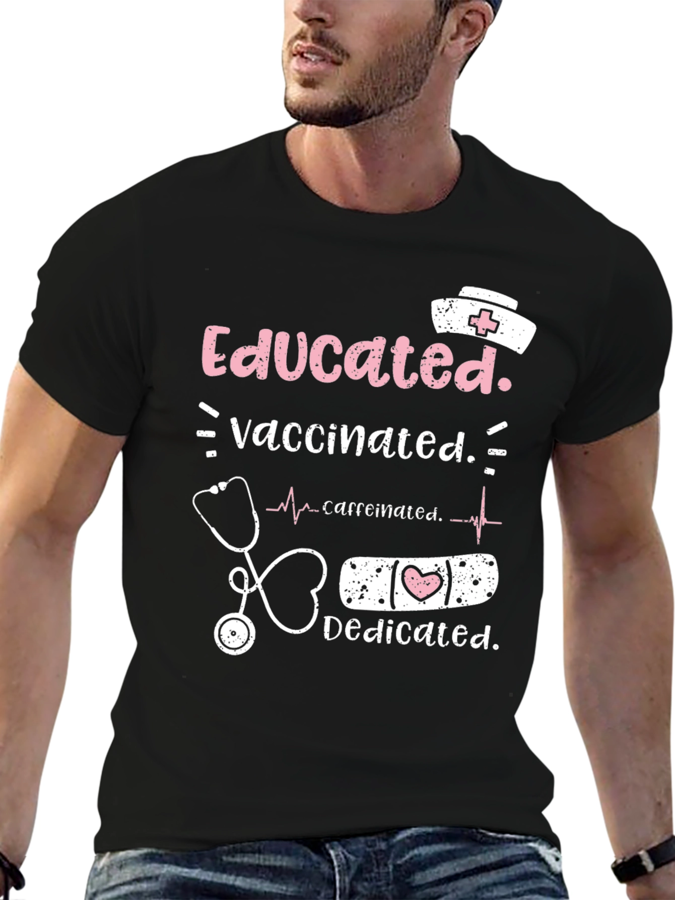 Educated Vaccinated Nurse T-Shirt