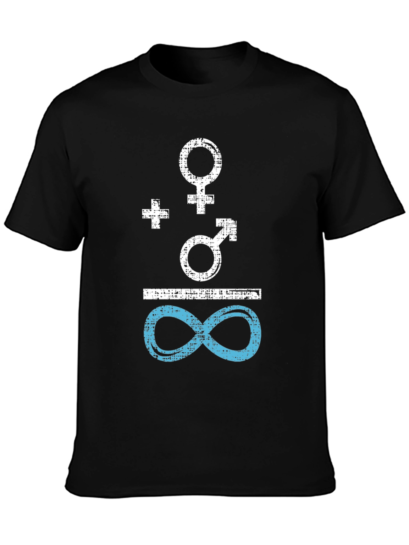 Gender Equality Symbol Tee - Black Cotton Shirt