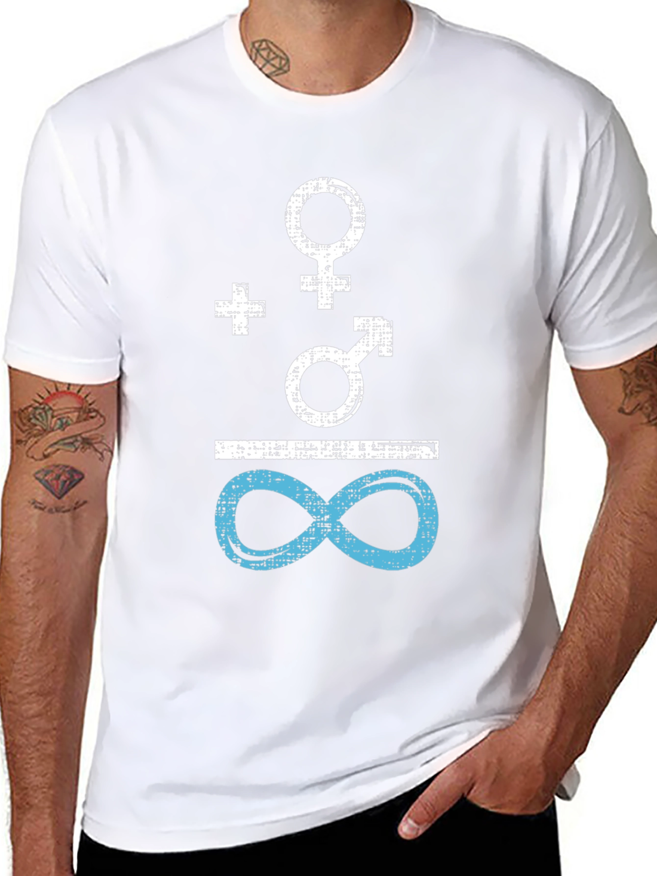 Gender Equality Symbol Tee - Black Cotton Shirt