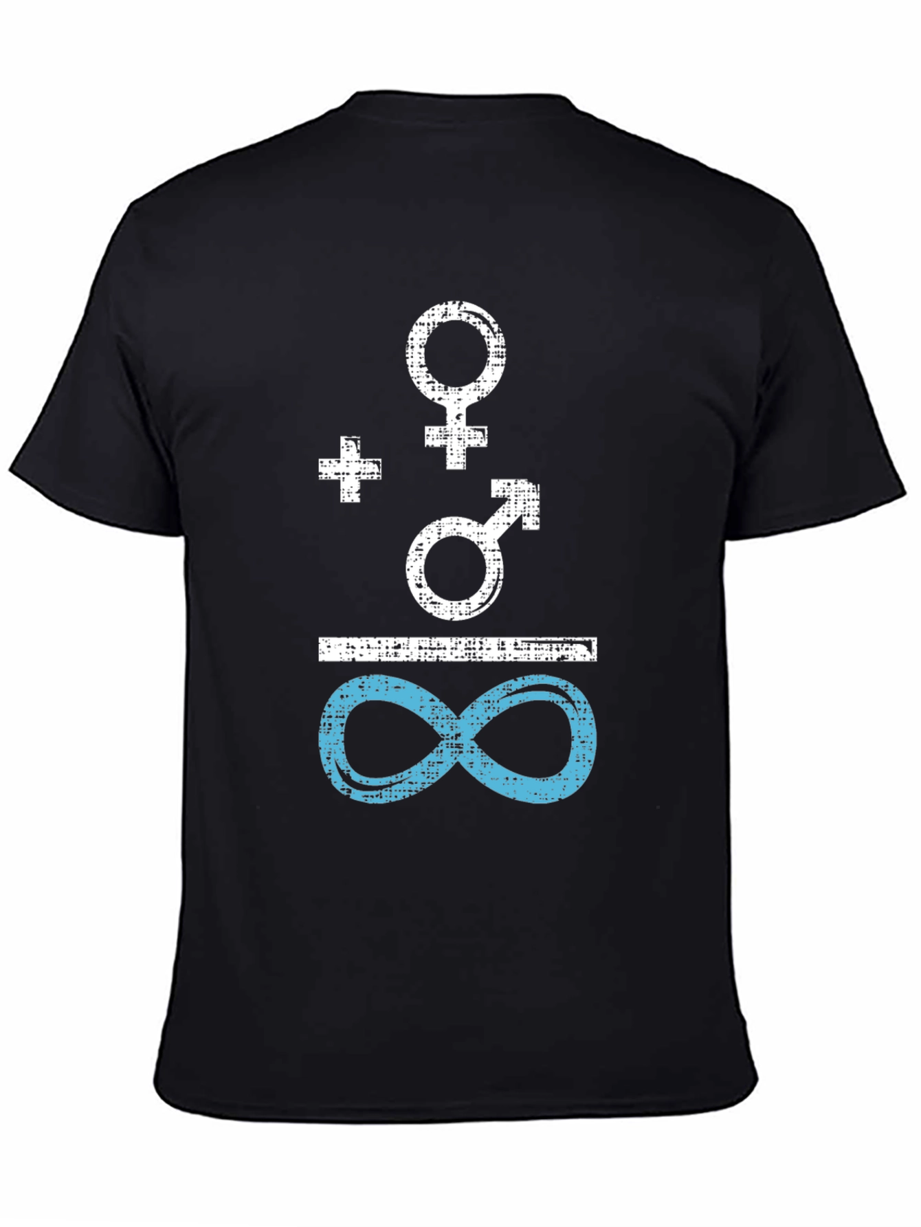 Gender Equality Symbol Tee - Black Cotton Shirt