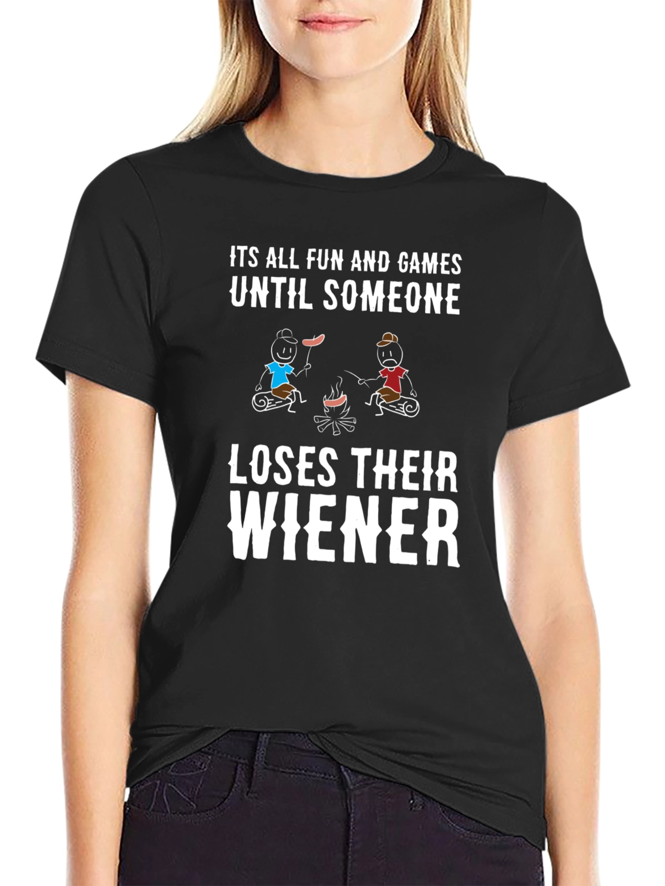 Funny Camping Wiener T-Shirt