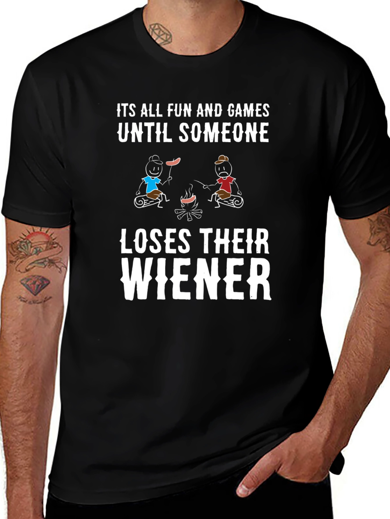 Funny Camping Wiener T-Shirt