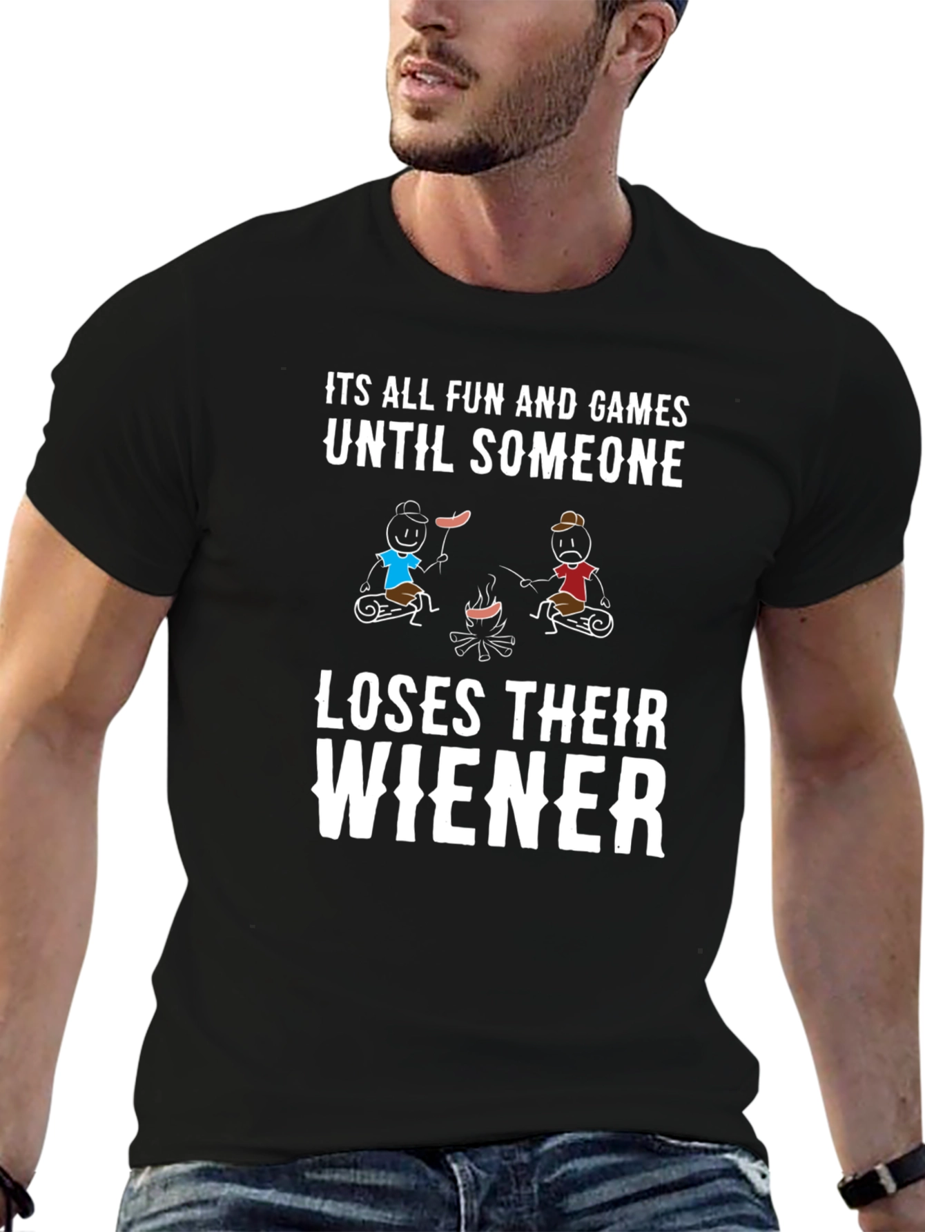 Funny Camping Wiener T-Shirt