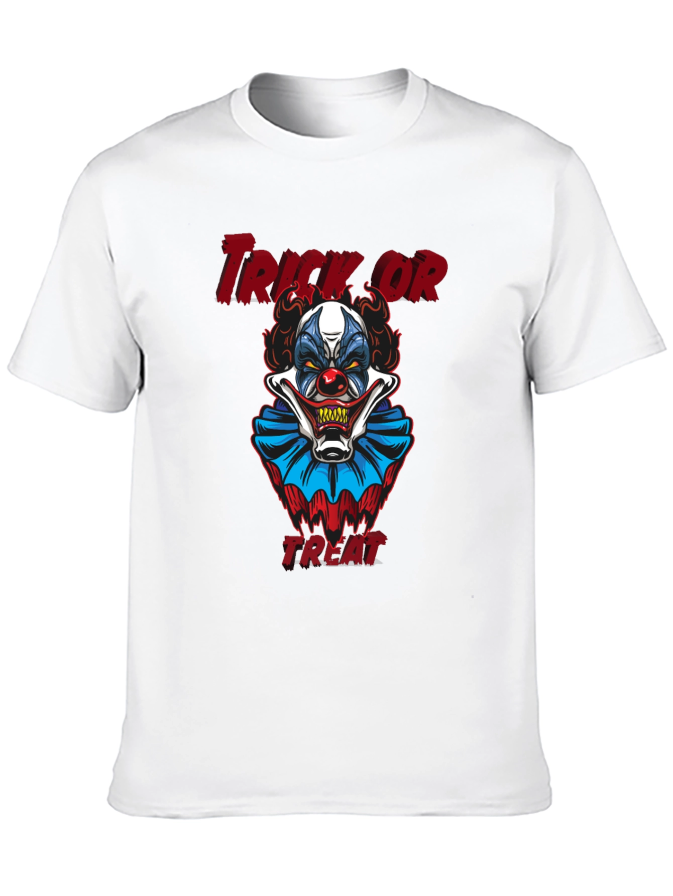 Scary Clown Trick or Treat Halloween Graphic T-Shirt