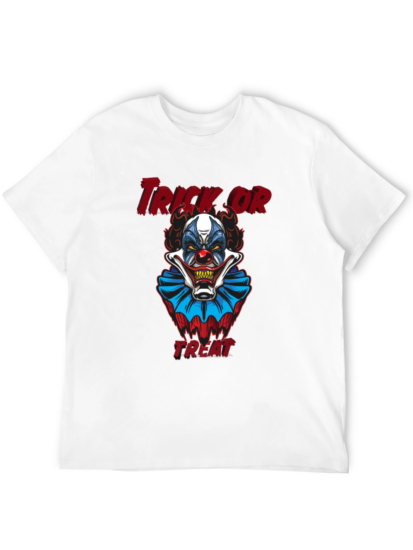 Scary Clown Trick or Treat Halloween Graphic T-Shirt