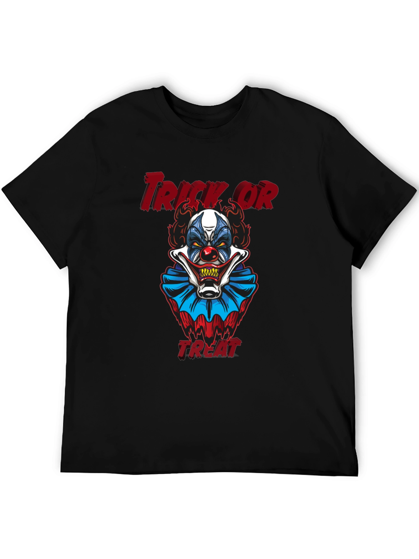 Scary Clown Trick or Treat Halloween Graphic T-Shirt