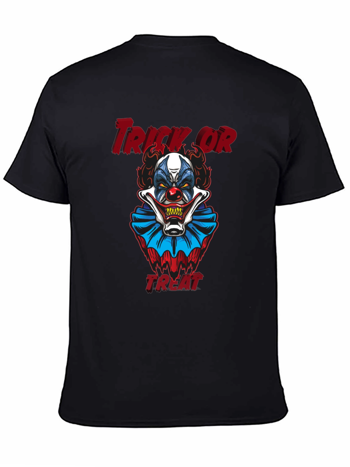 Scary Clown Trick or Treat Halloween Graphic T-Shirt