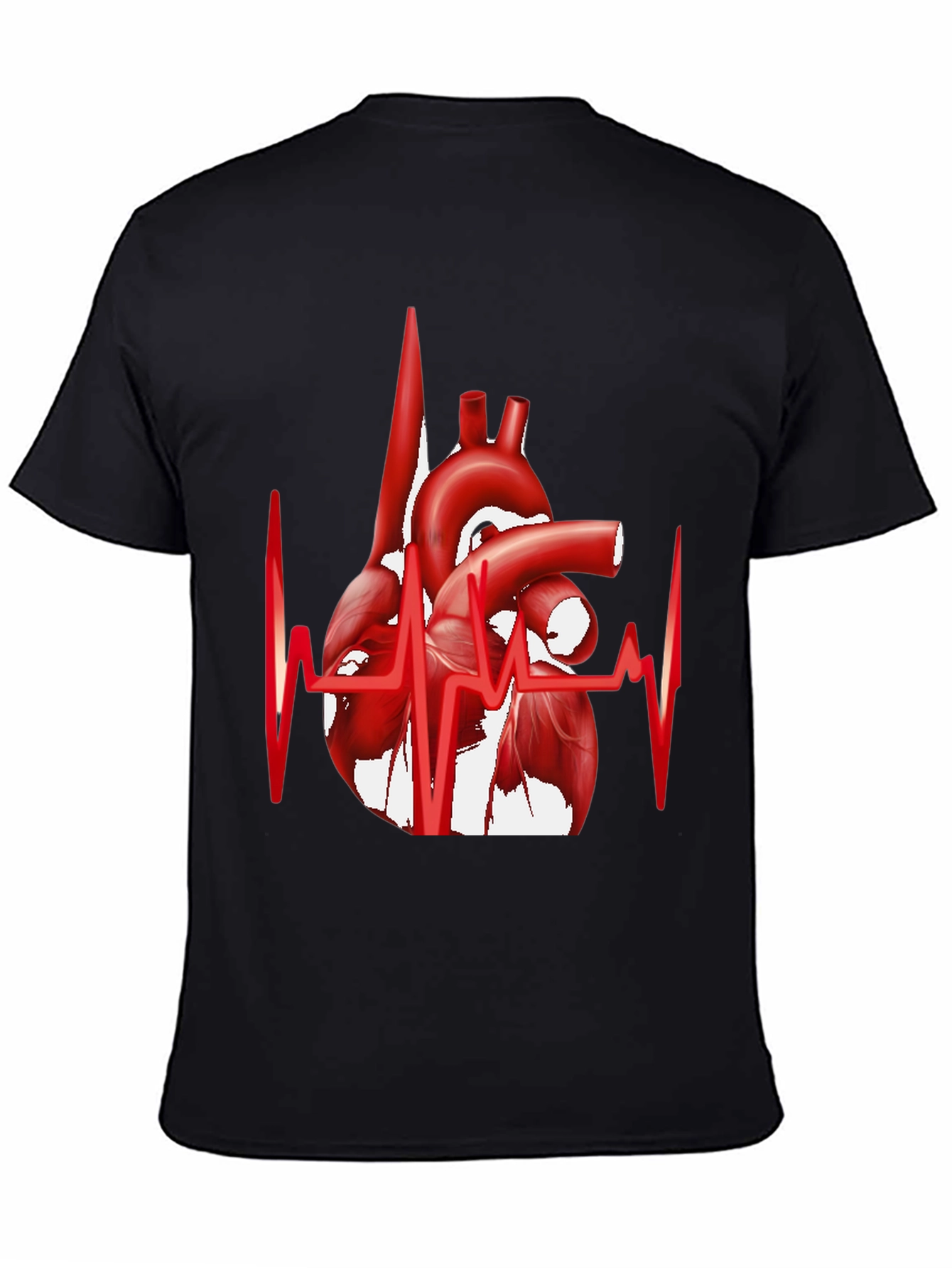 Anatomical Heartbeat Graphic Tee - Stylish Medical Apparel