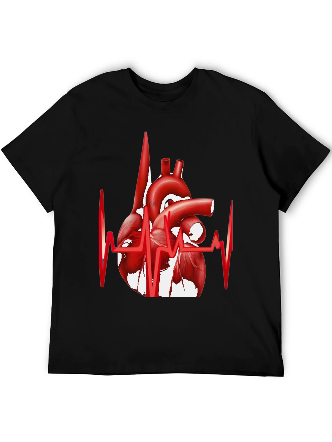 Anatomical Heartbeat Graphic Tee - Stylish Medical Apparel