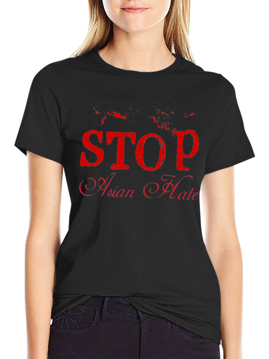 Stop Asian Hate Black T-Shirt