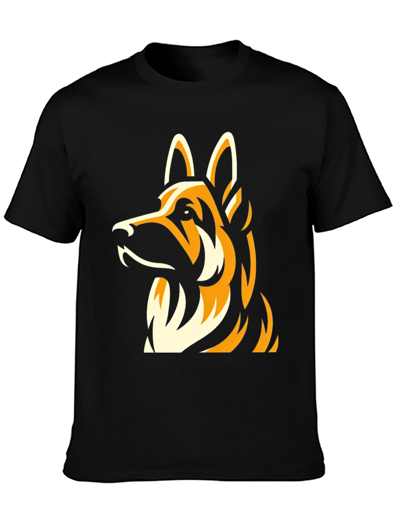 German Shepherd Graphic T-Shirt - Classic Black Tee