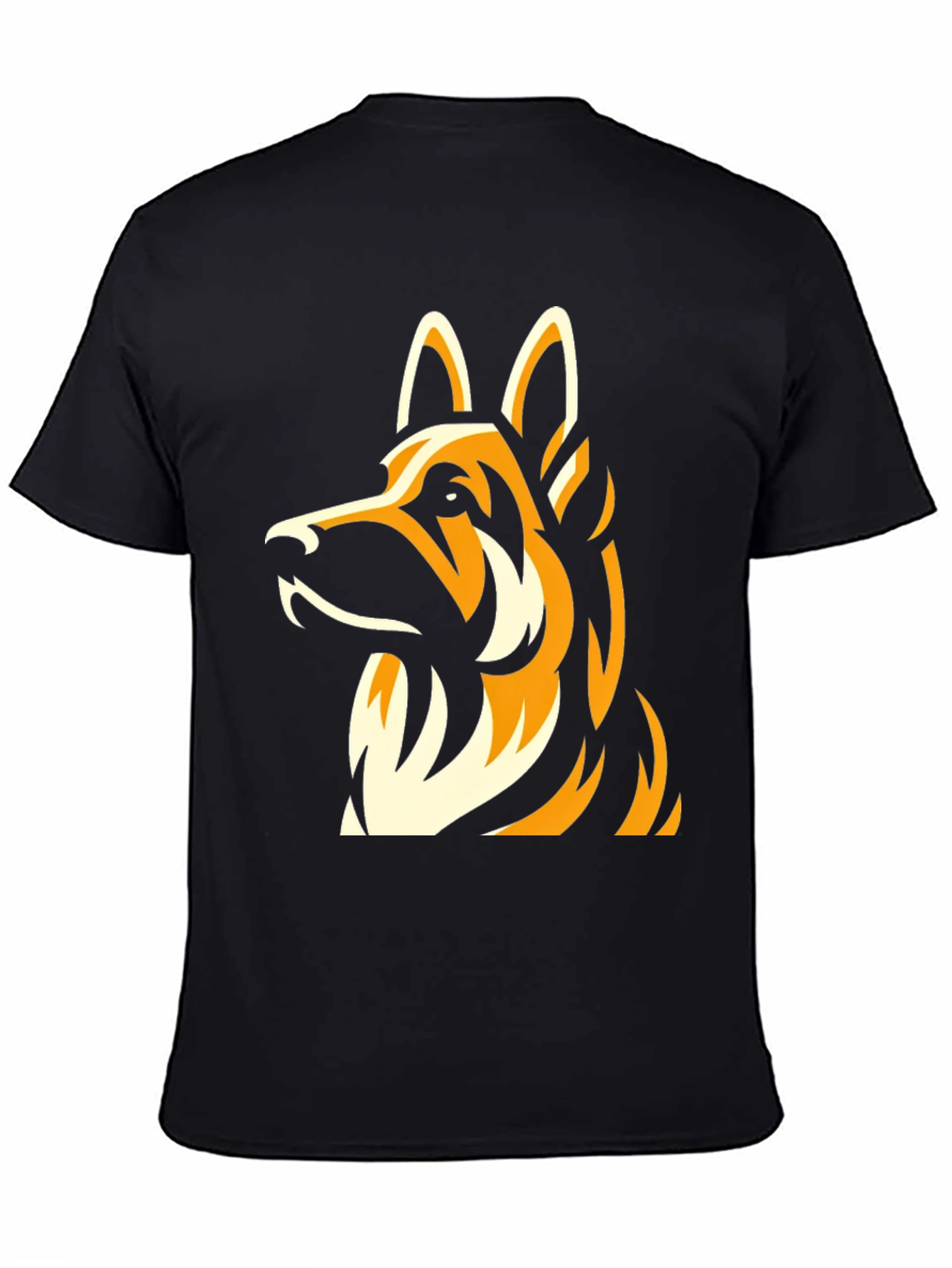 German Shepherd Graphic T-Shirt - Classic Black Tee