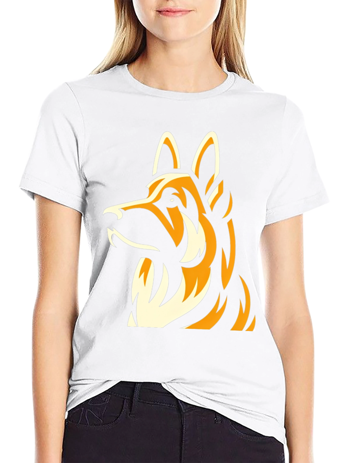 German Shepherd Graphic T-Shirt - Classic Black Tee
