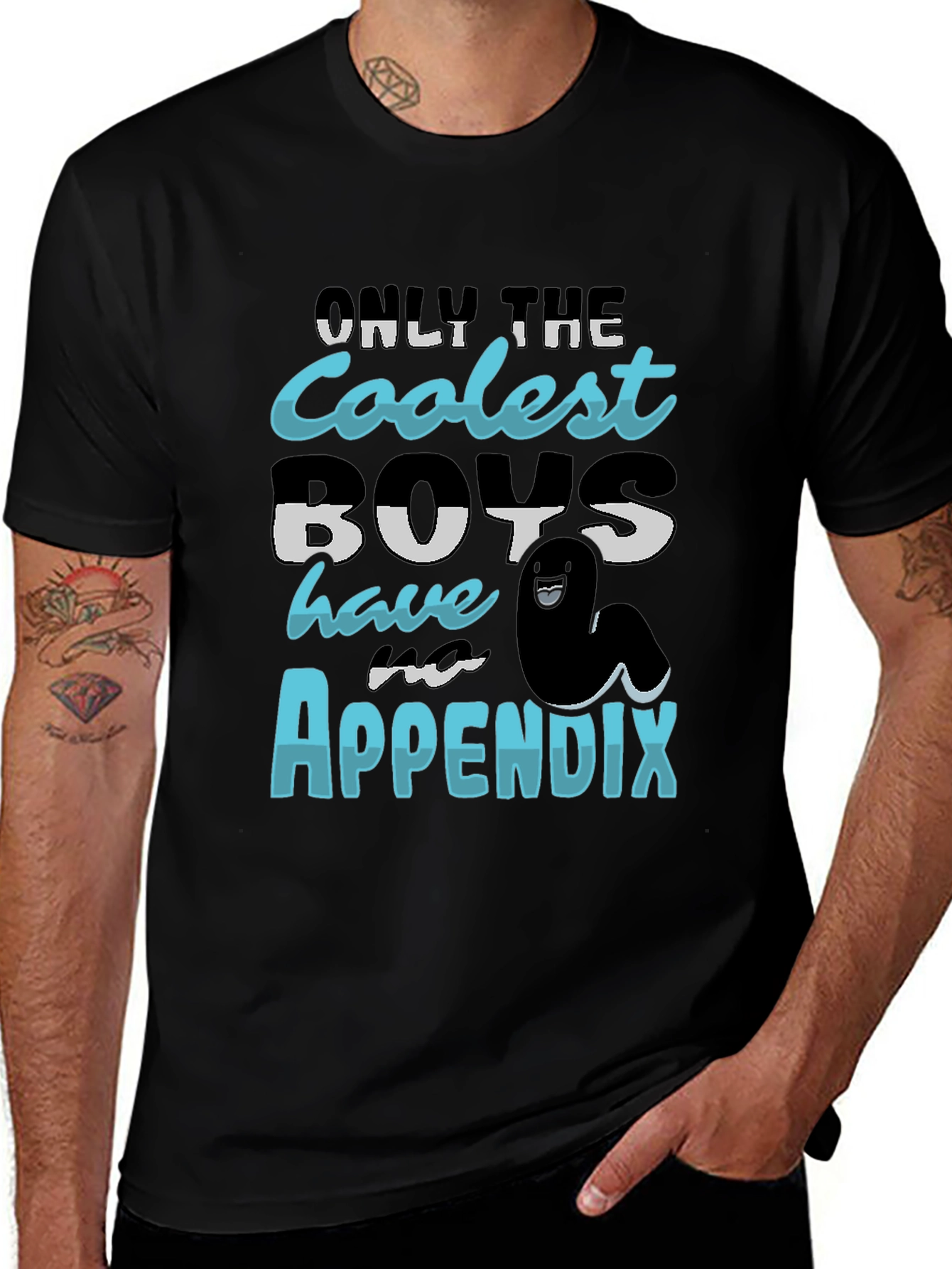 Coolest Boys Have an Appendix Funny T-Shirt