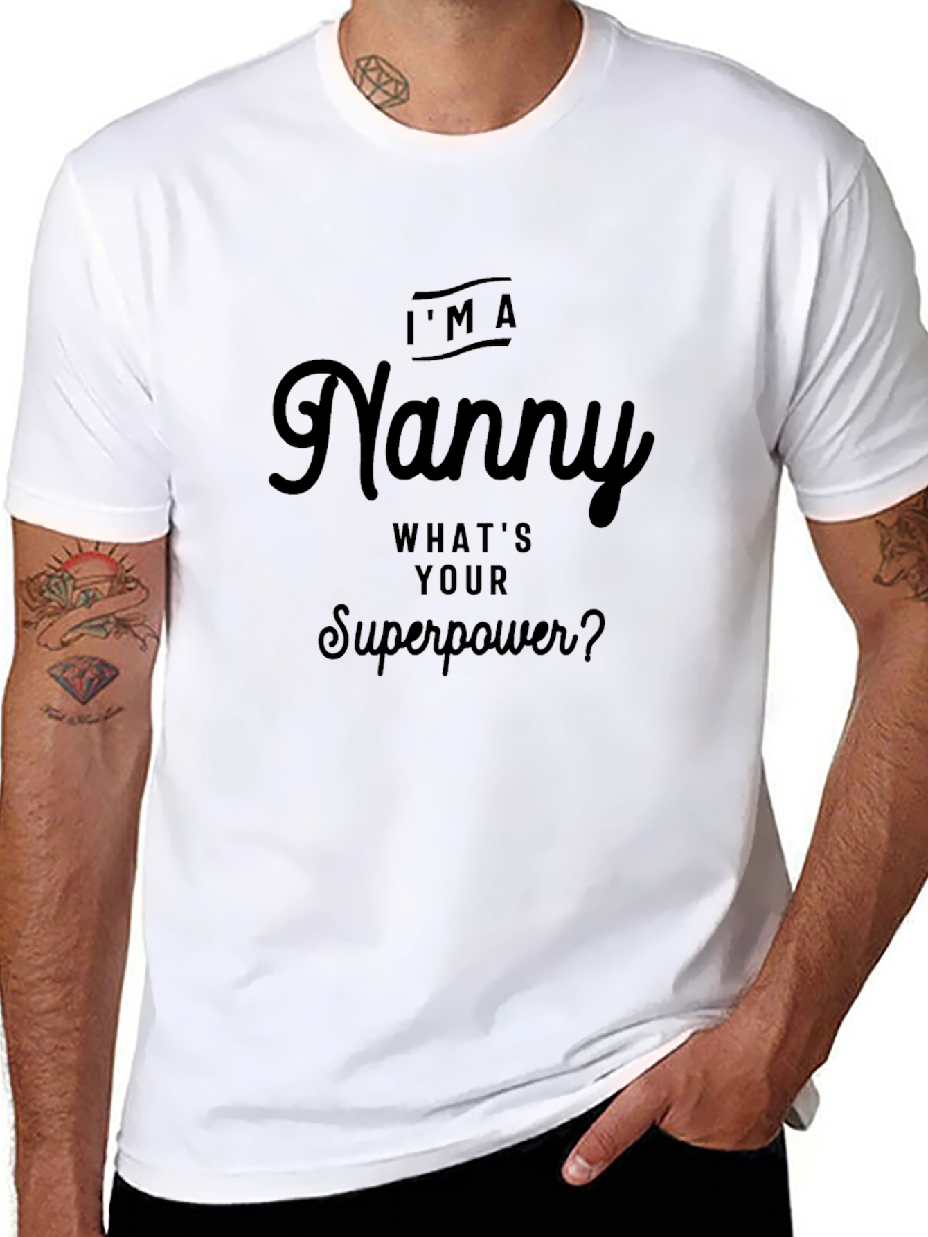 Nanny Superpower T-Shirt - Funny Nanny Gift