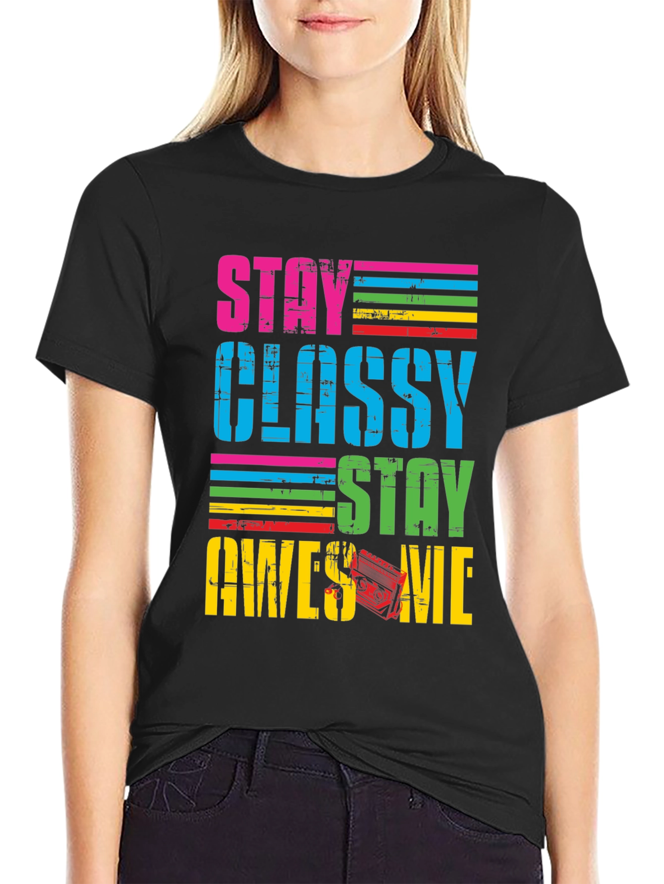 Stay Classy Awesome Retro T-Shirt