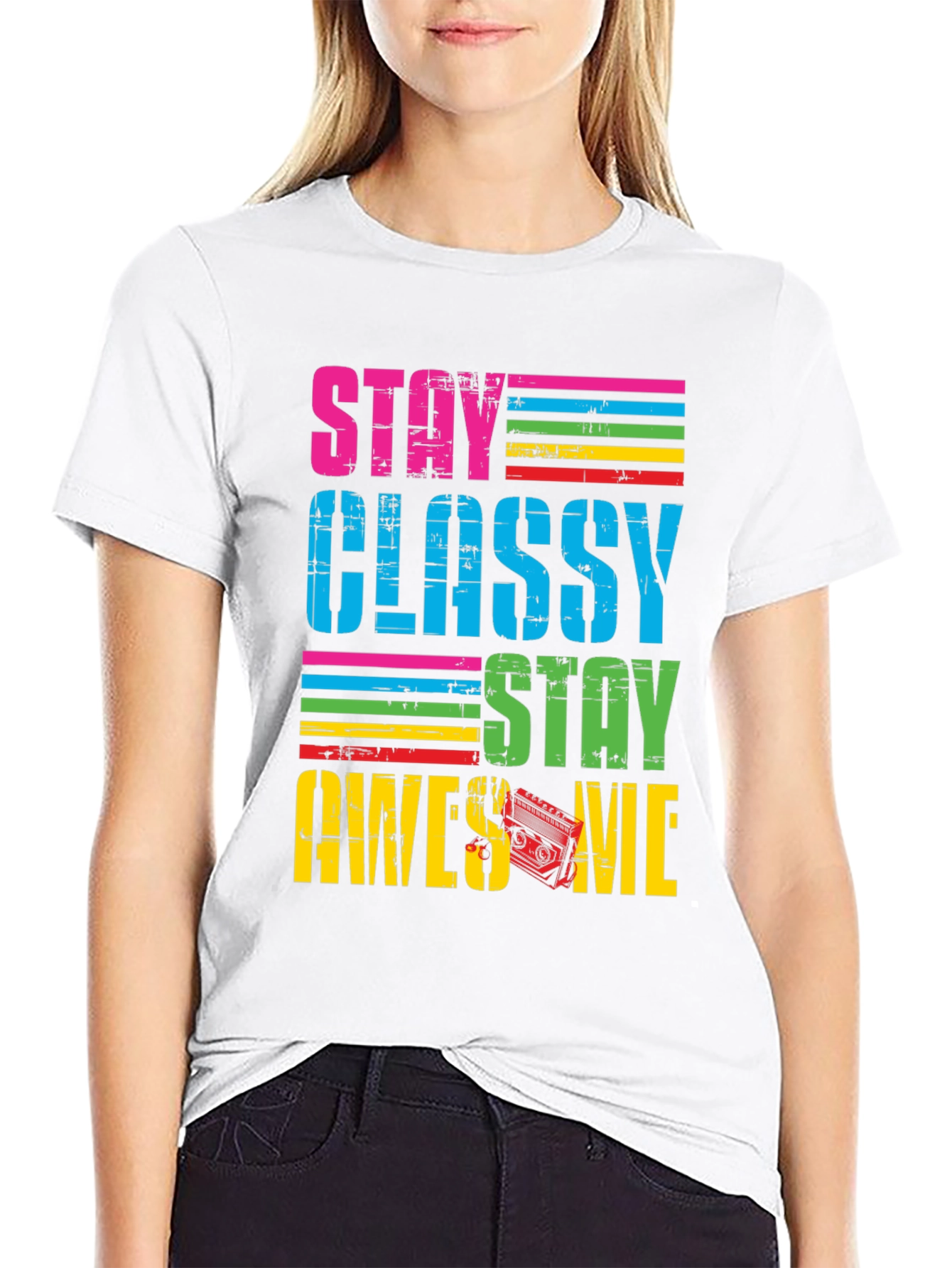 Stay Classy Awesome Retro T-Shirt