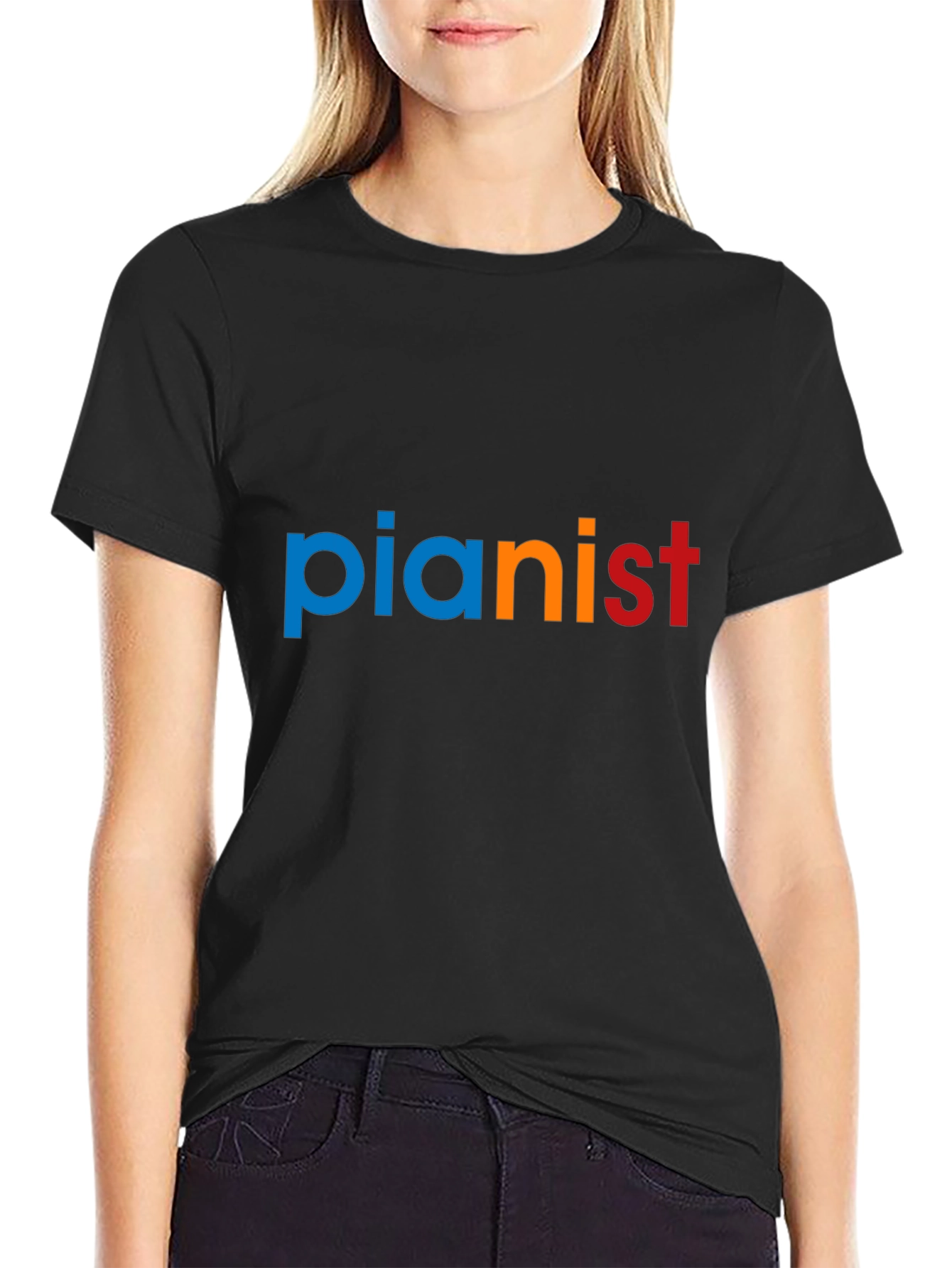 Pianist Graphic Tee - Cool Music Lover Shirt