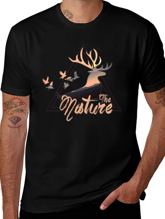 Nature Deer Graphic T-Shirt - Stylish Casual Wear