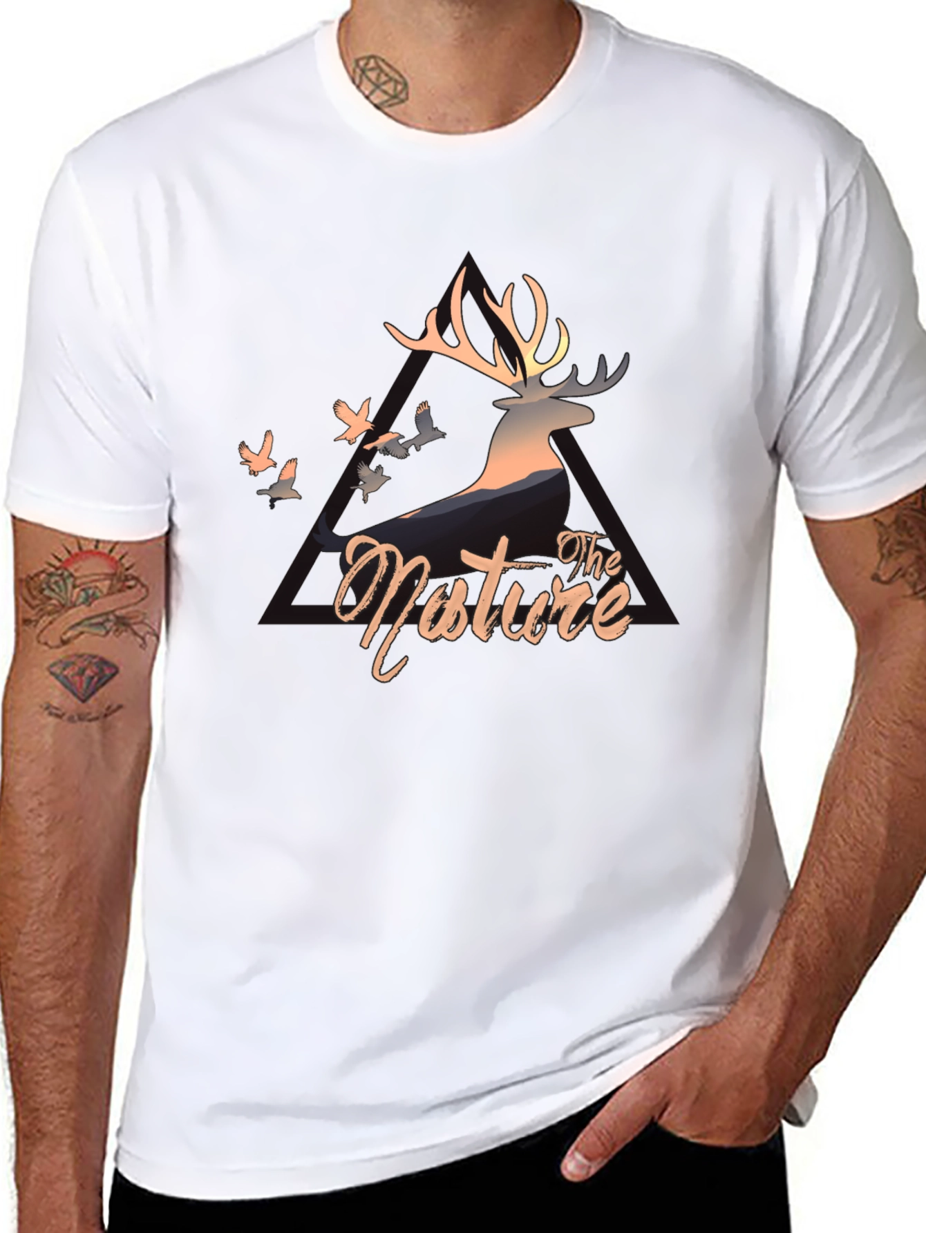 Nature Deer Graphic T-Shirt - Stylish Casual Wear