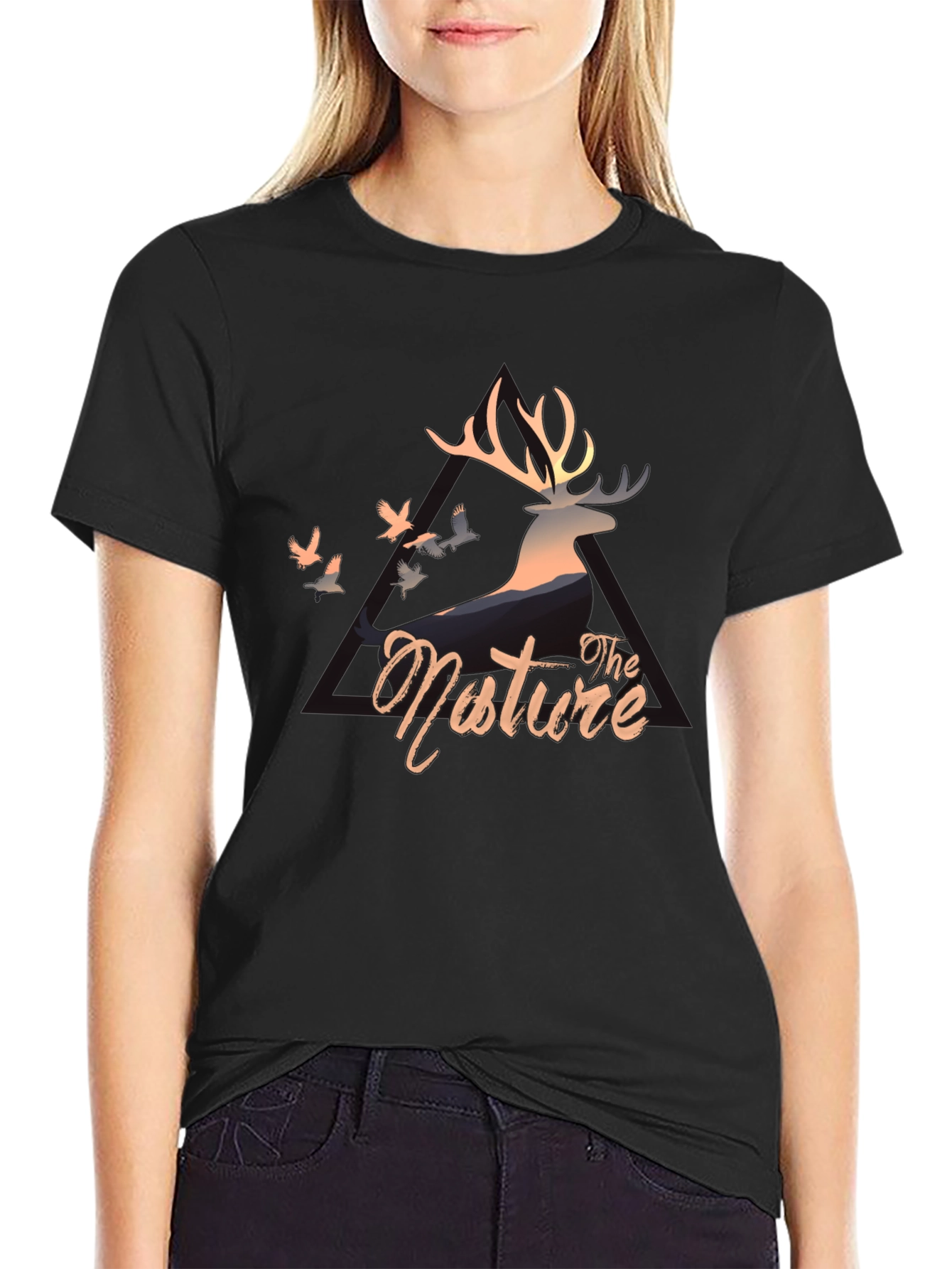 Nature Deer Graphic T-Shirt - Stylish Casual Wear