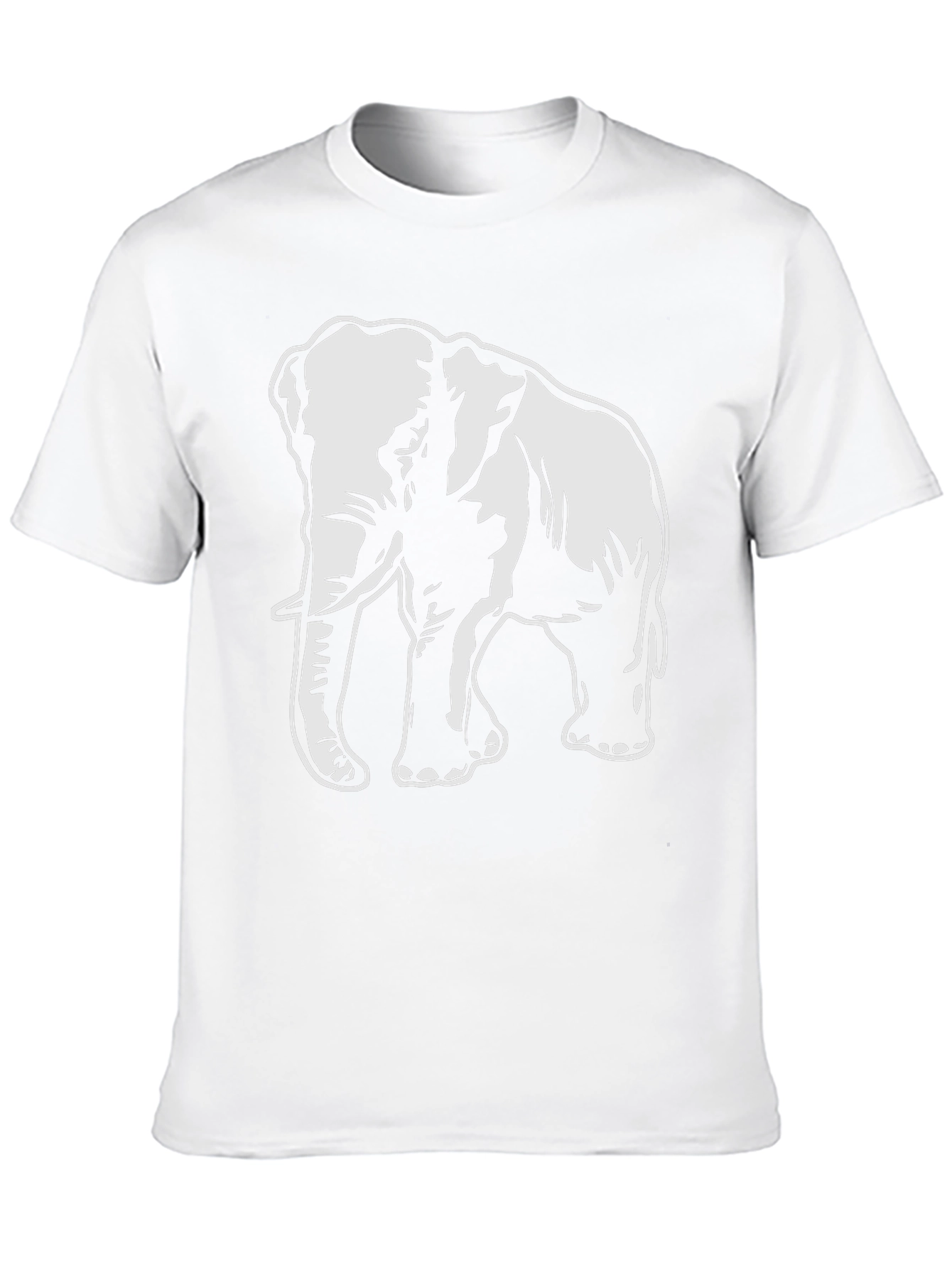 Elephant Graphic T-Shirt - Bold Animal Print Tee