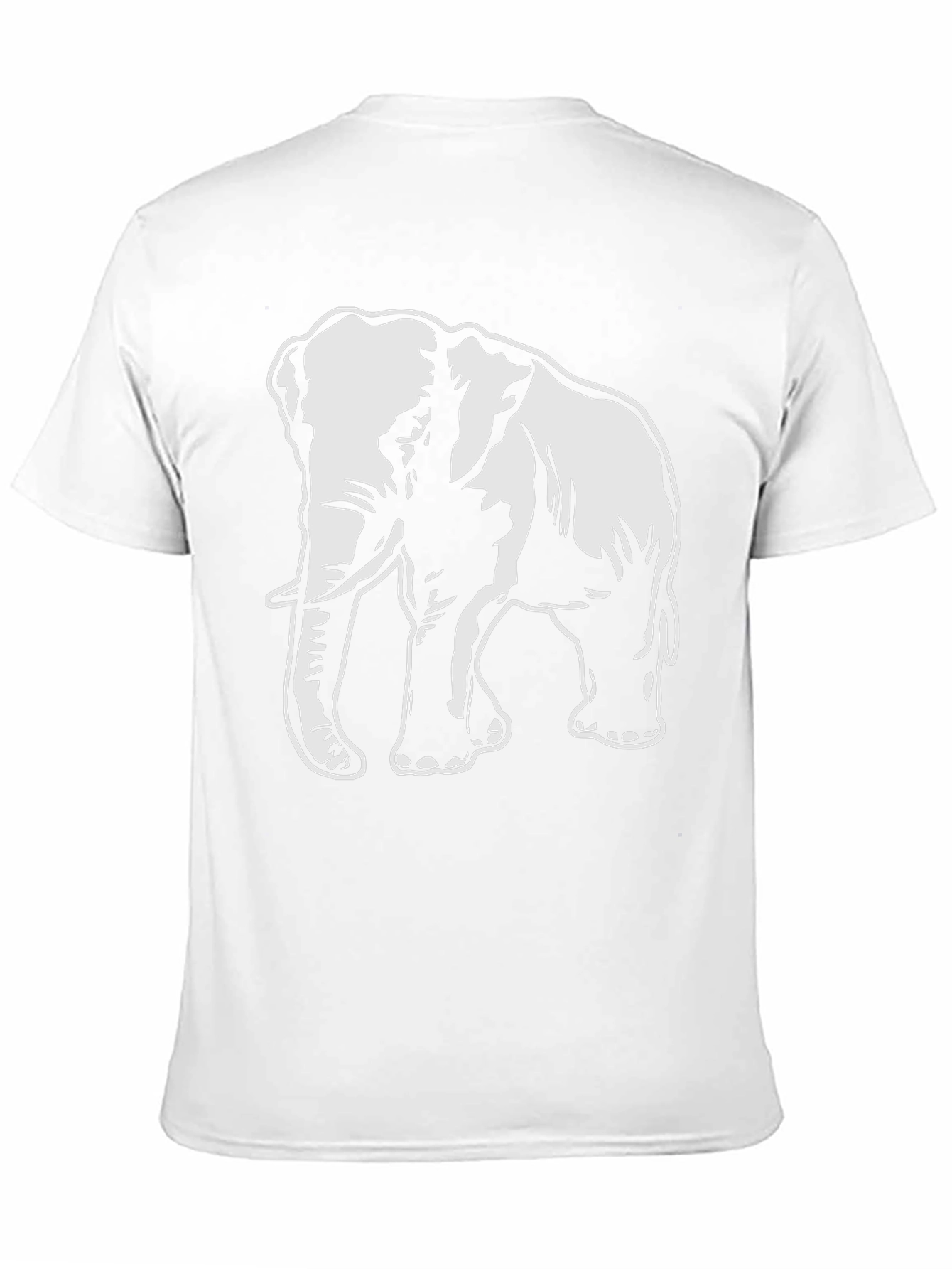 Elephant Graphic T-Shirt - Bold Animal Print Tee