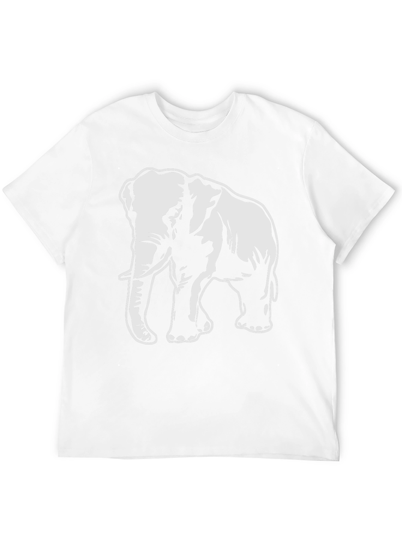 Elephant Graphic T-Shirt - Bold Animal Print Tee