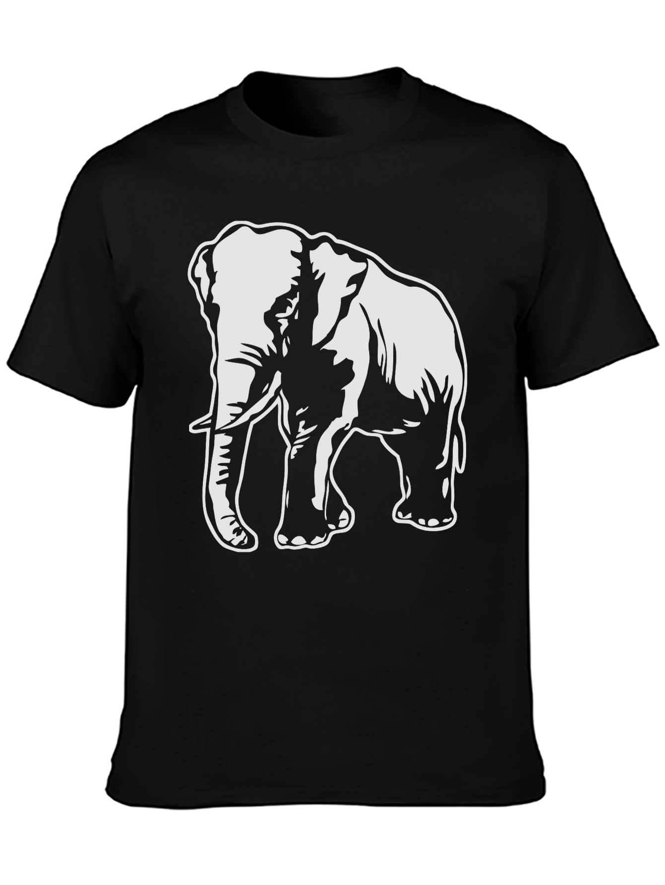 Elephant Graphic T-Shirt - Bold Animal Print Tee