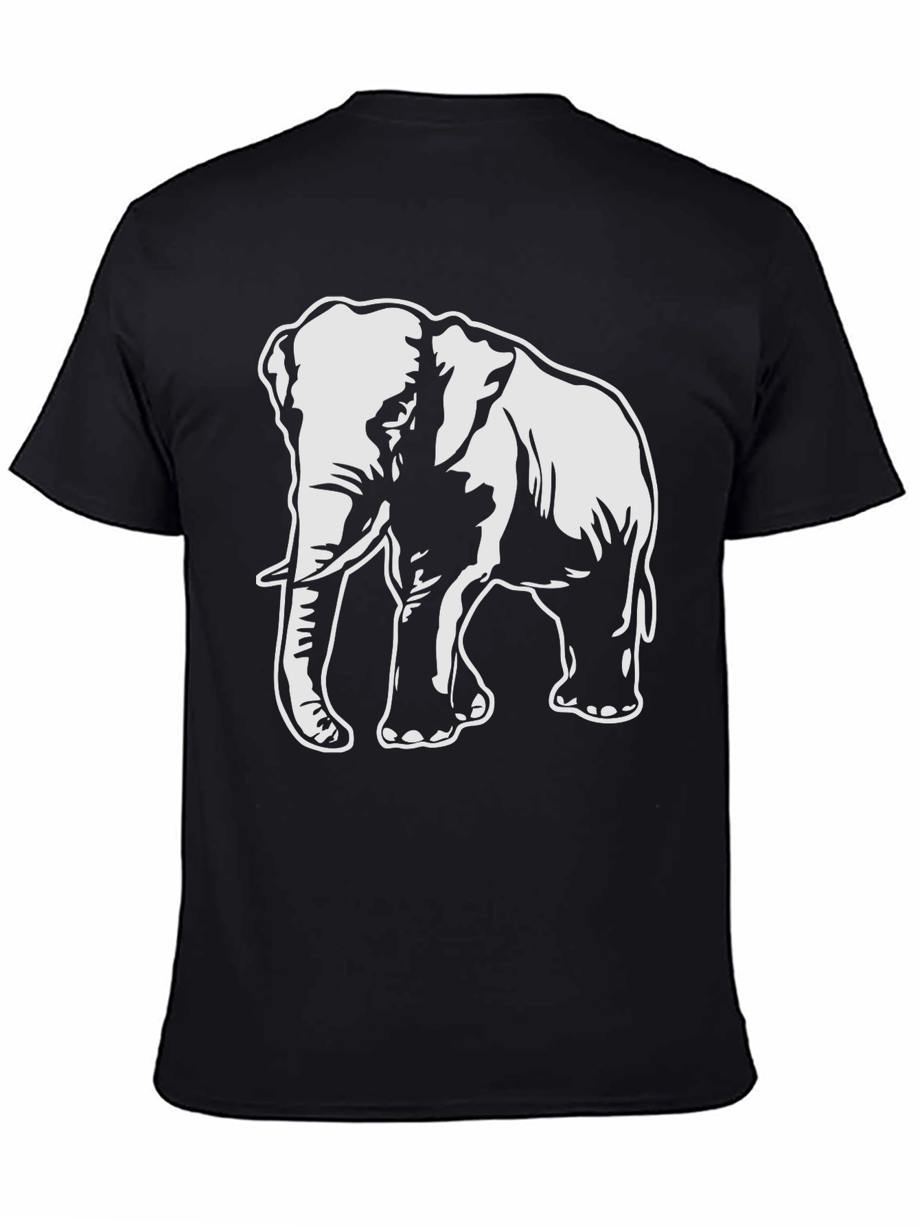 Elephant Graphic T-Shirt - Bold Animal Print Tee