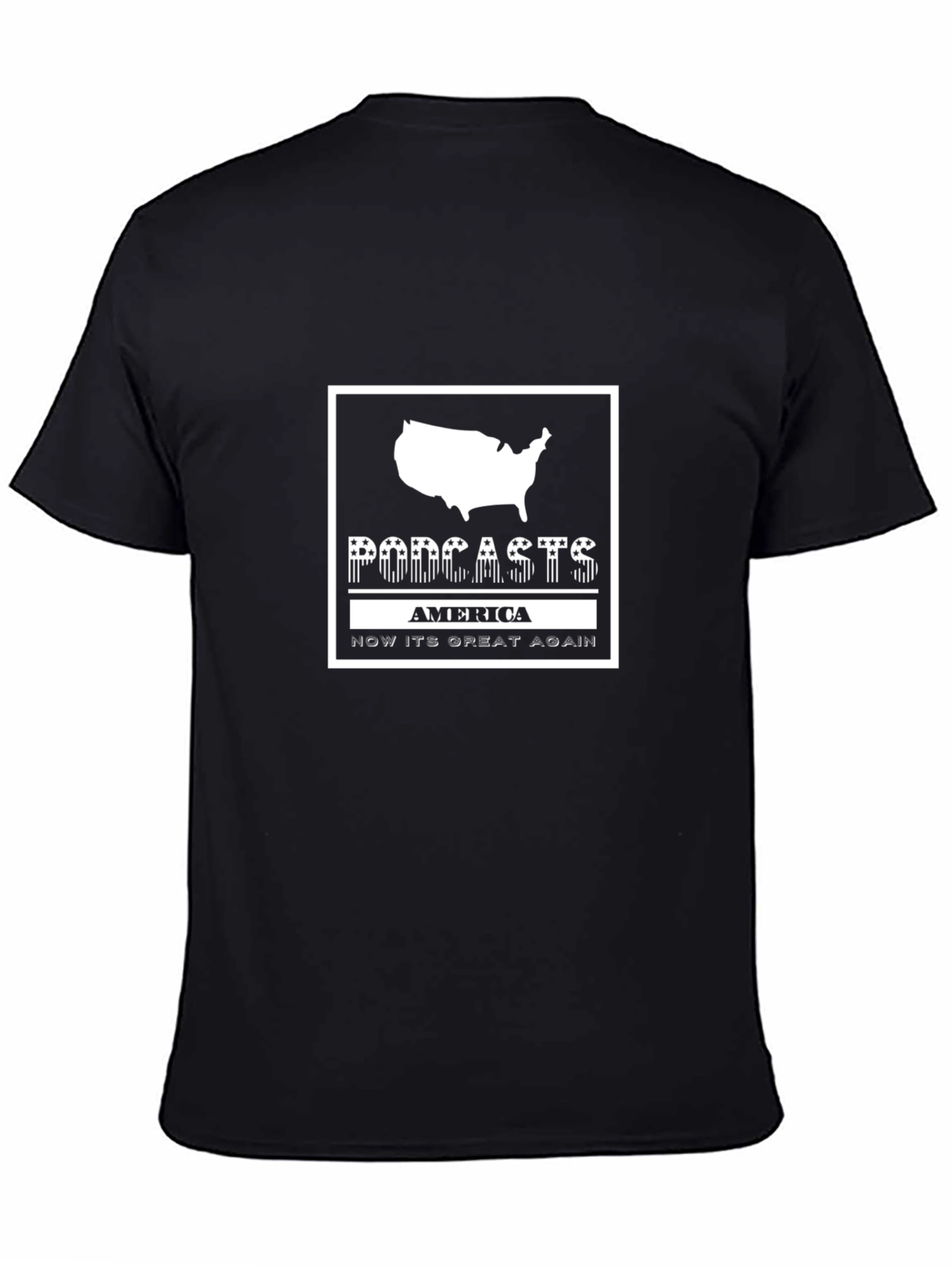 Podcast America Black T-Shirt