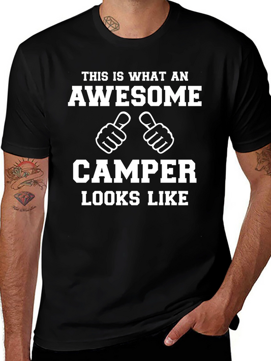 Awesome Camper T-Shirt - Funny Camping Tee