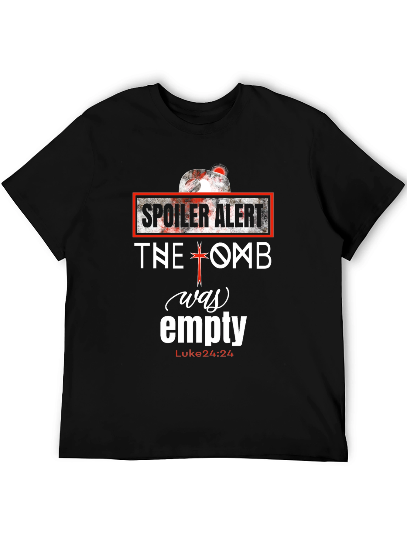 Spoiler Alert Empty Tomb T-Shirt Christian Easter