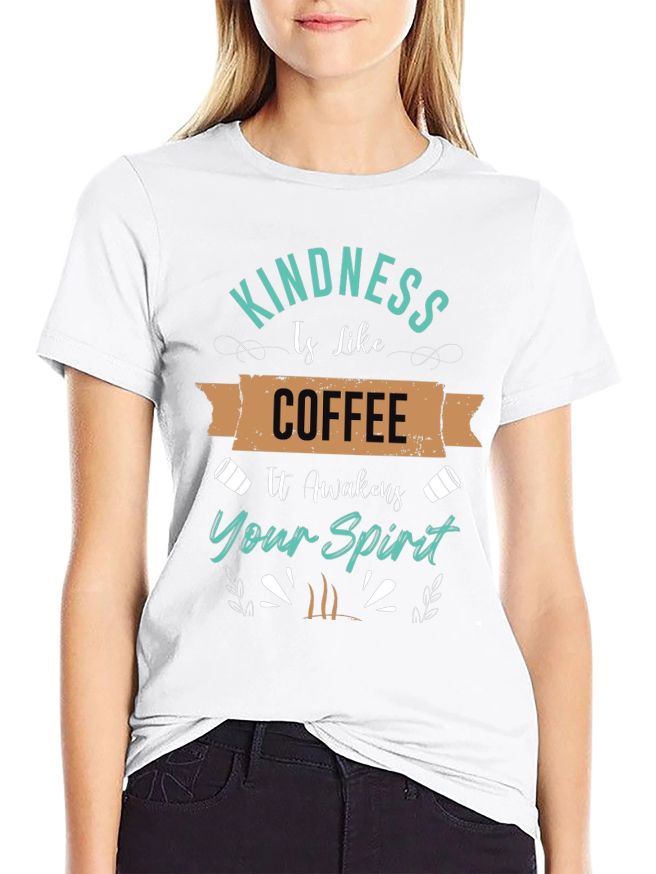 Kindness Coffee T-Shirt - Awaken Your Spirit