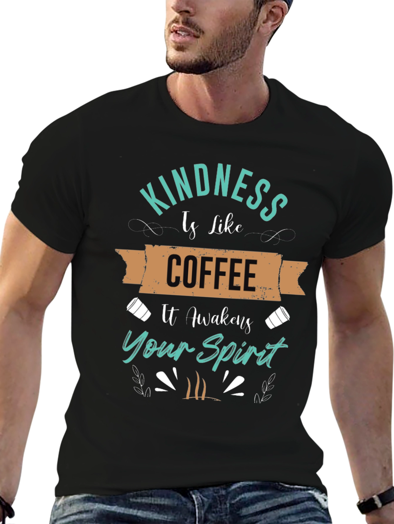 Kindness Coffee T-Shirt - Awaken Your Spirit