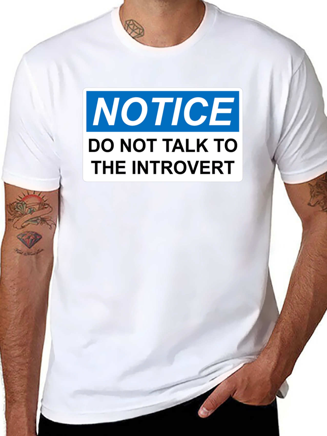 Introvert Notice T-Shirt - Funny Social Distancing Tee