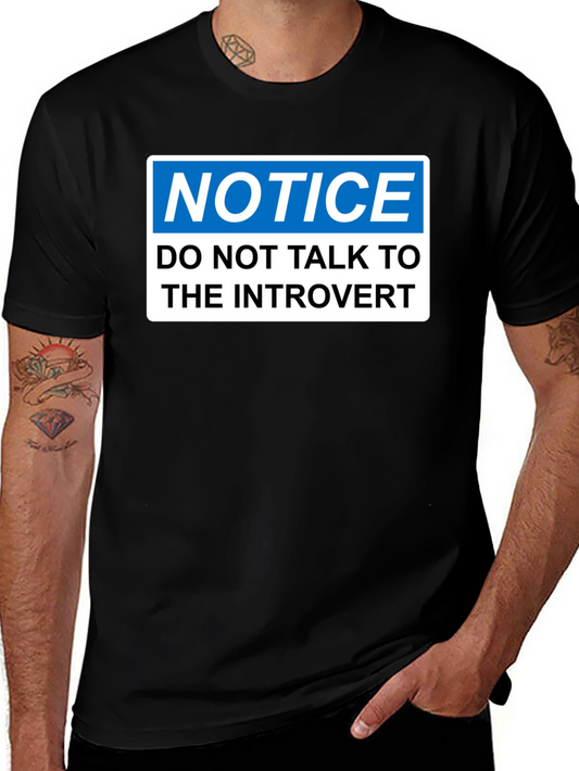 Introvert Notice T-Shirt - Funny Social Distancing Tee