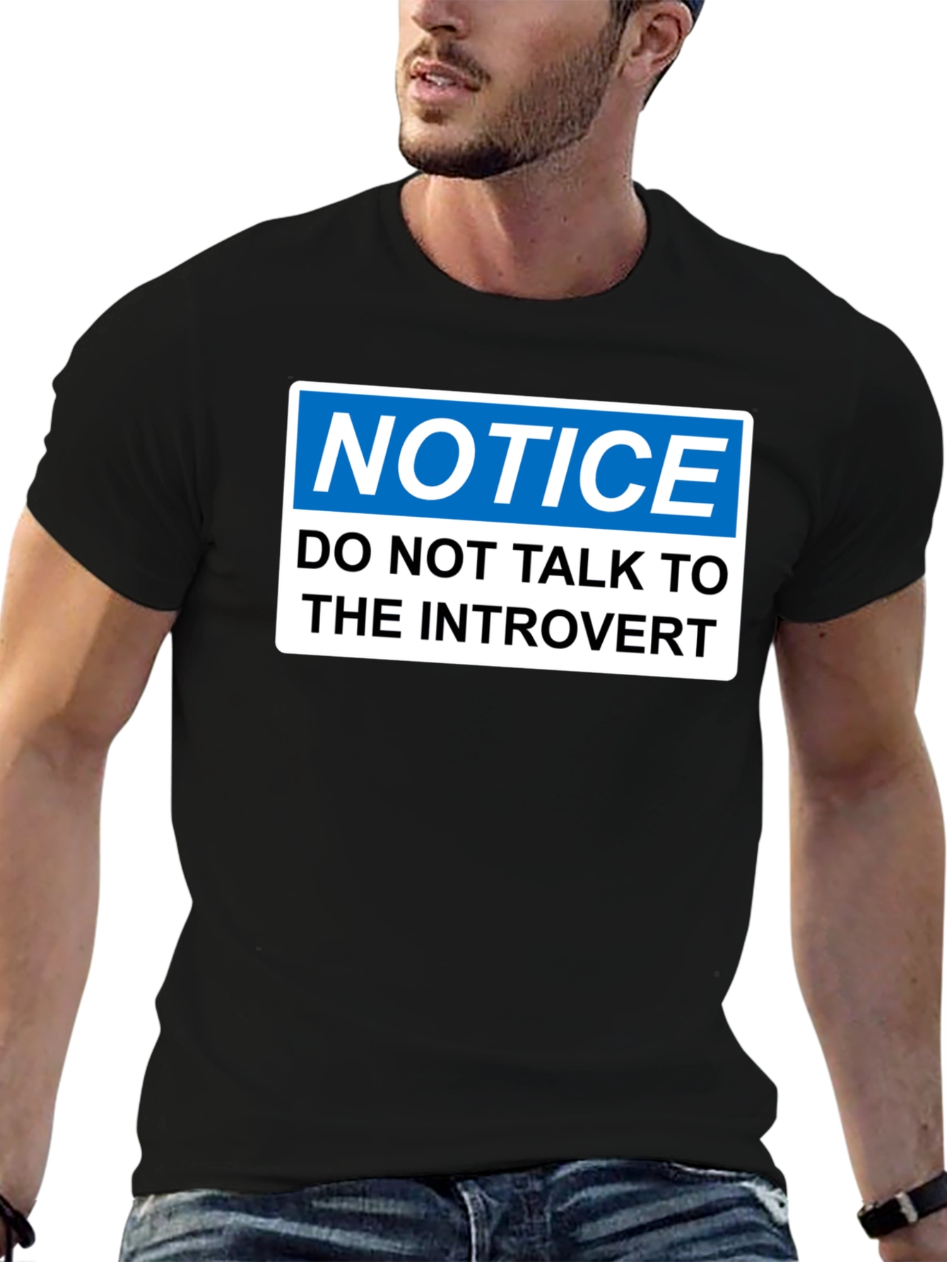 Introvert Notice T-Shirt - Funny Social Distancing Tee