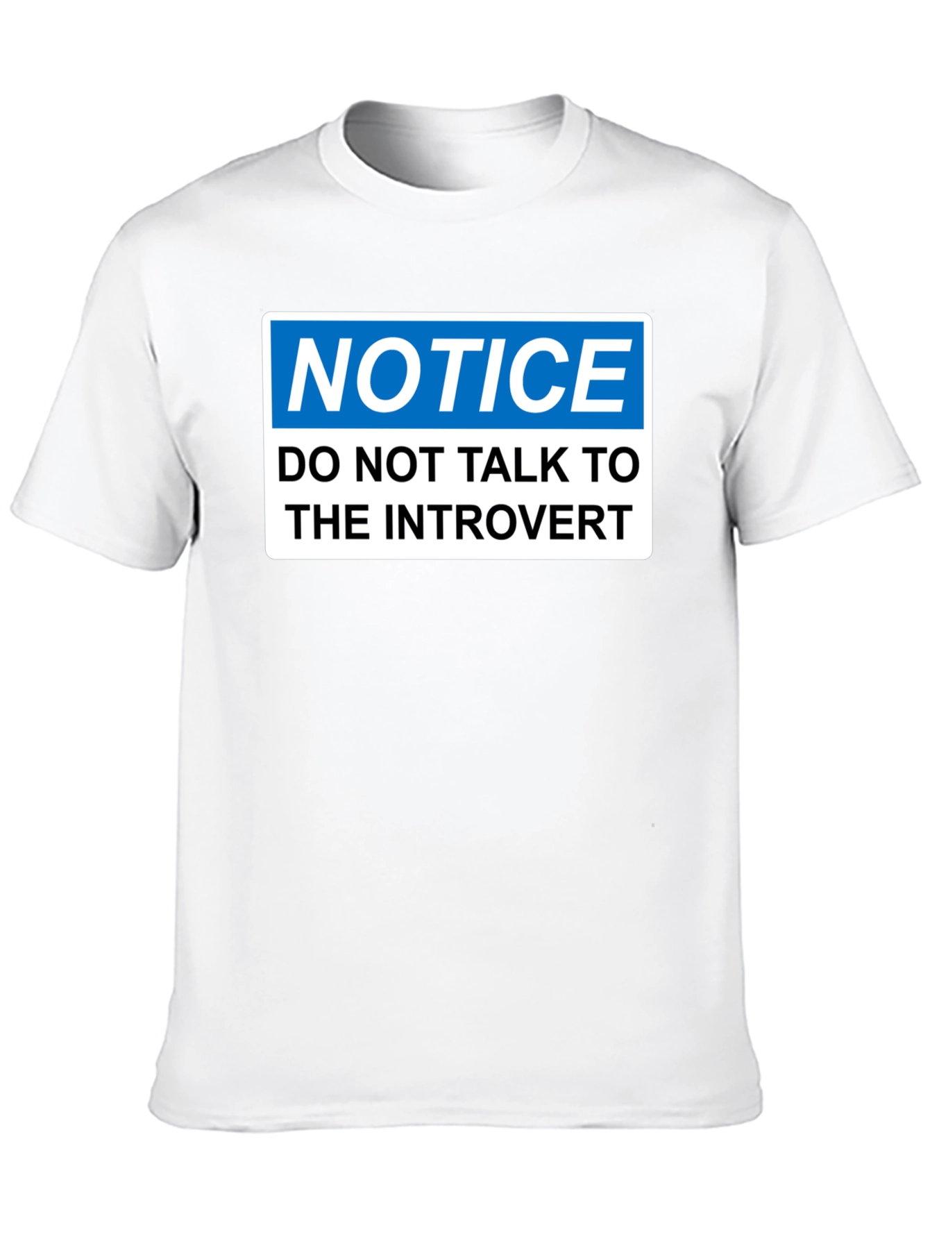 Introvert Notice T-Shirt - Funny Social Distancing Tee