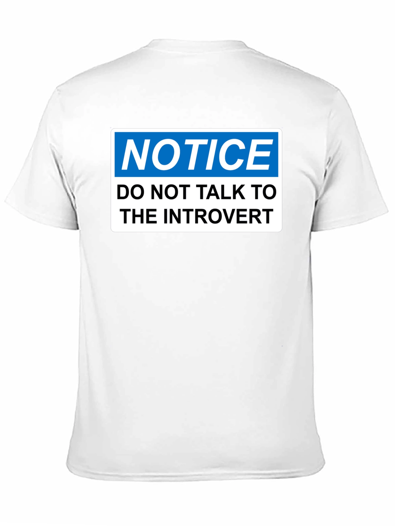 Introvert Notice T-Shirt - Funny Social Distancing Tee