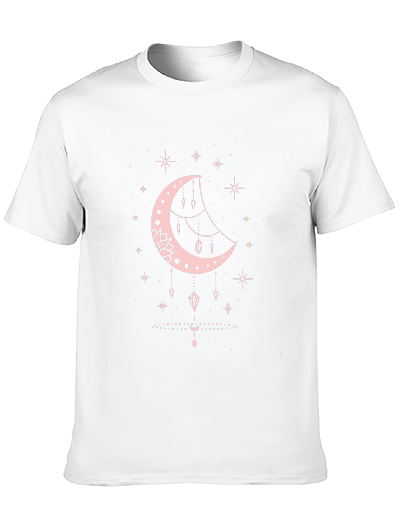 Celestial Moon Graphic Tee - Black