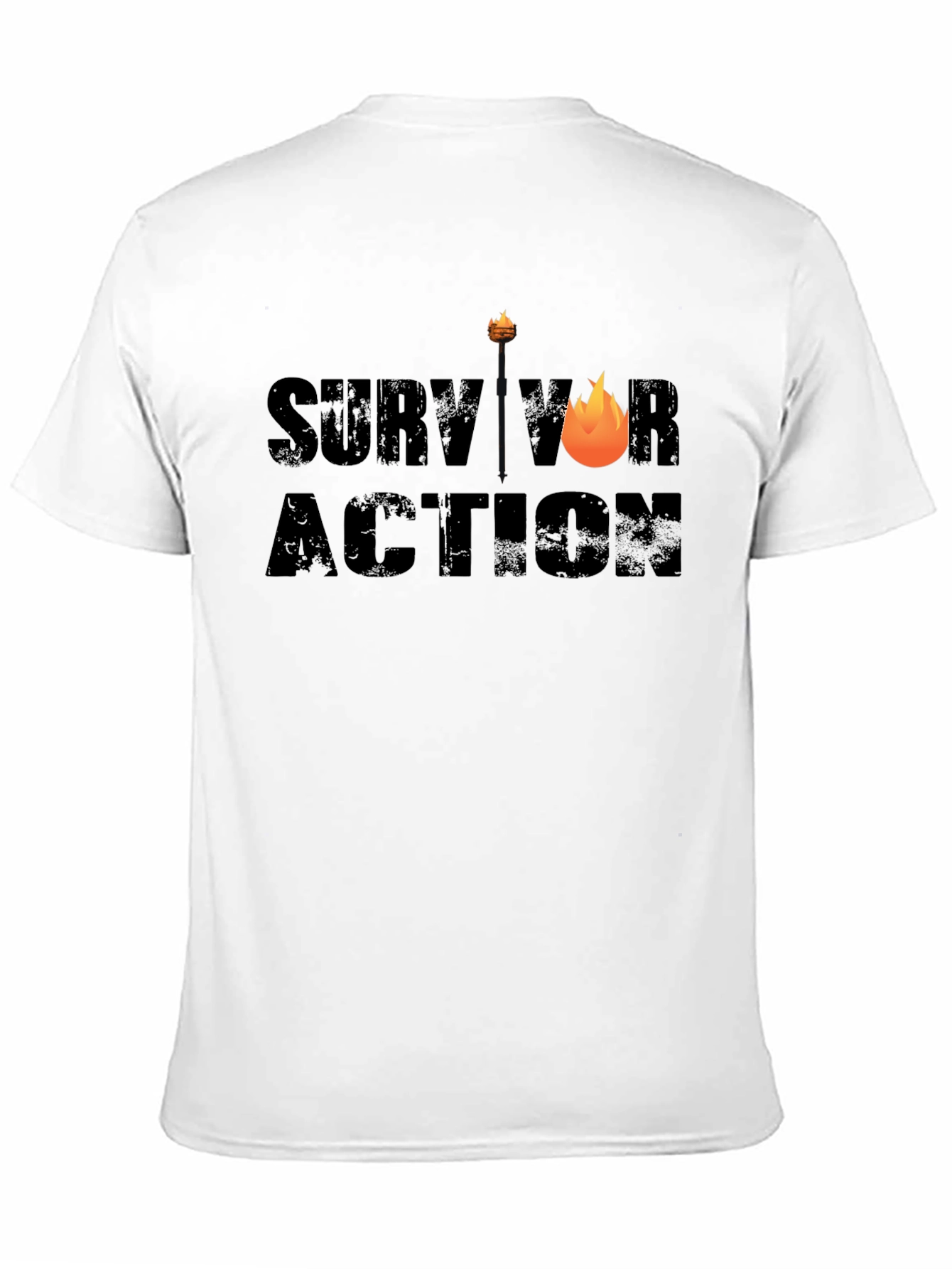 Survivor Action Graphic Tee - Black