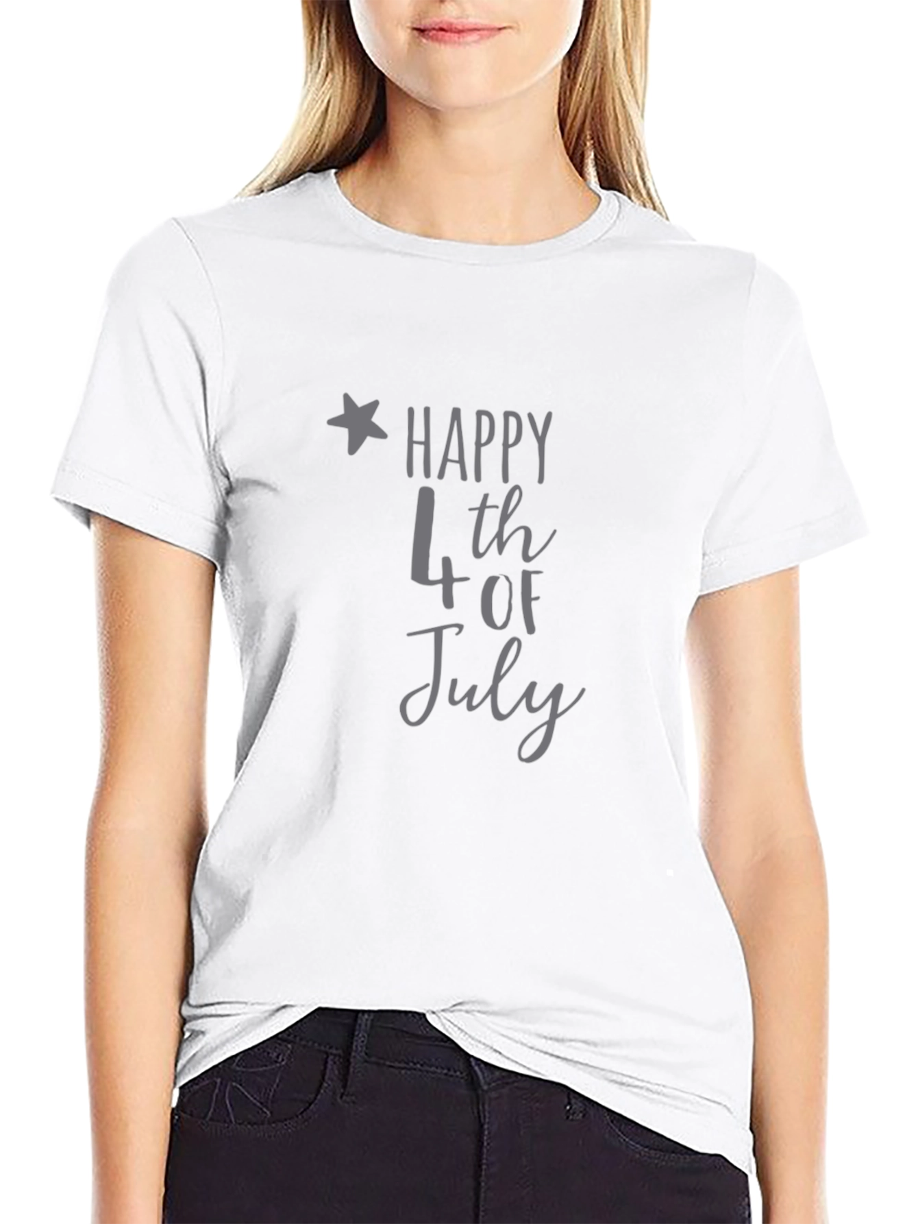 Happy 4th of July Graphic Tee - Patriotic Celebration