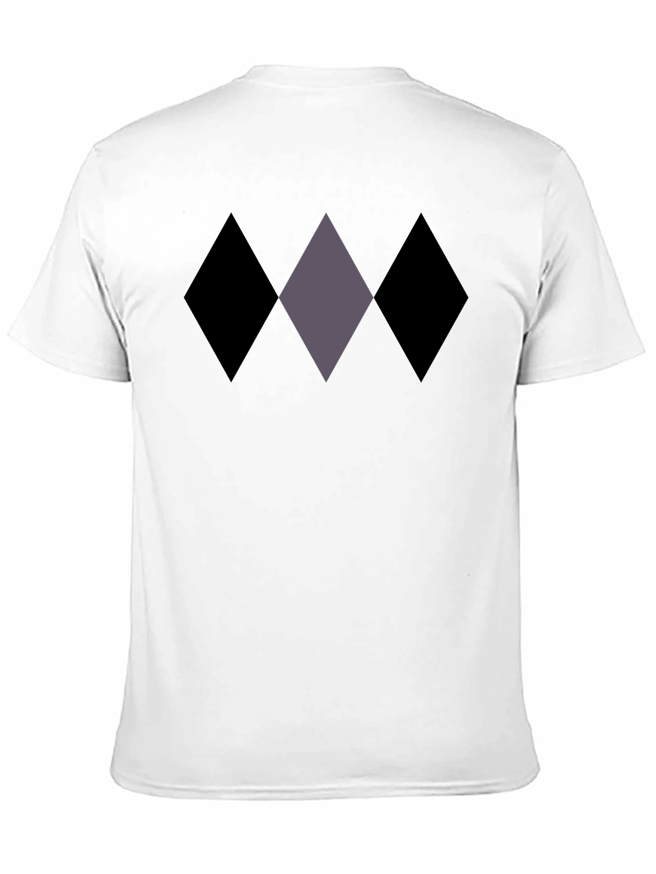 Diamond Pattern Black T-Shirt